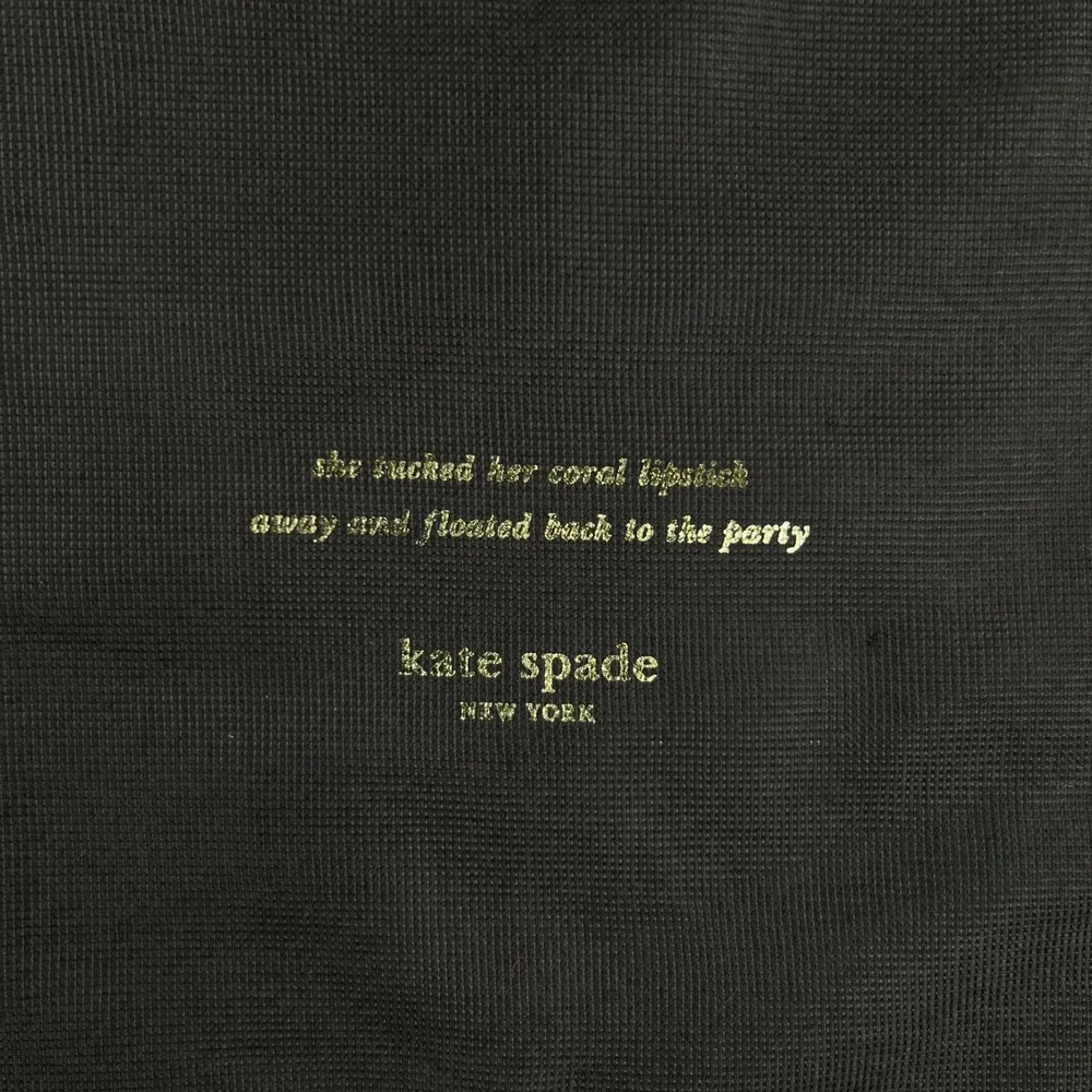 Kate Spade Original XL Brown Drawstring Dust Bag 27x19 Pink Cord Gold Logo Cover